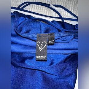 blue windsor dress size small